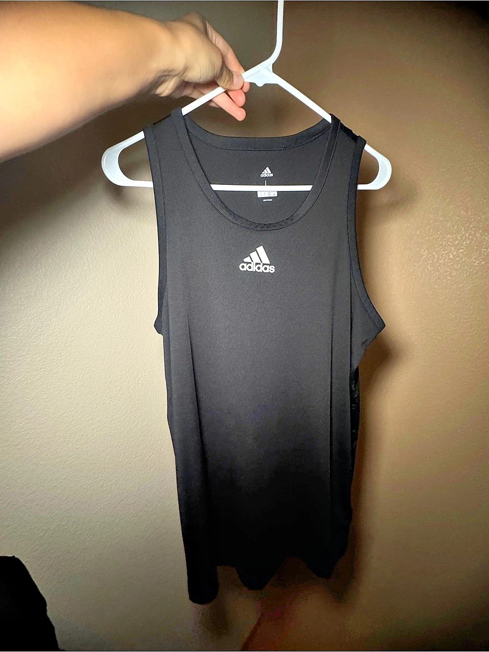 adidas Men's Black Tank Top Size Large Like New